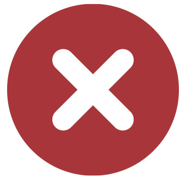 Red x