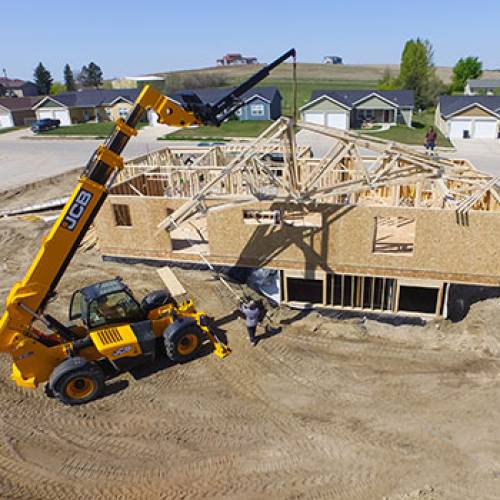Single family housing project in McKenzie County. Courtesy McKenzie County Tourism