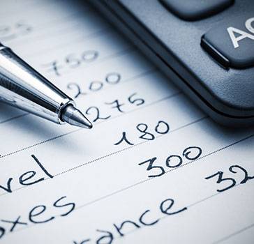 Budget with calculator