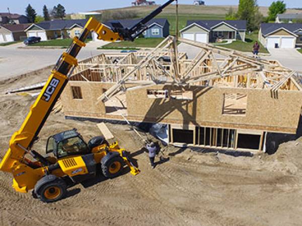 Single family housing project in McKenzie County. Courtesy McKenzie County Tourism
