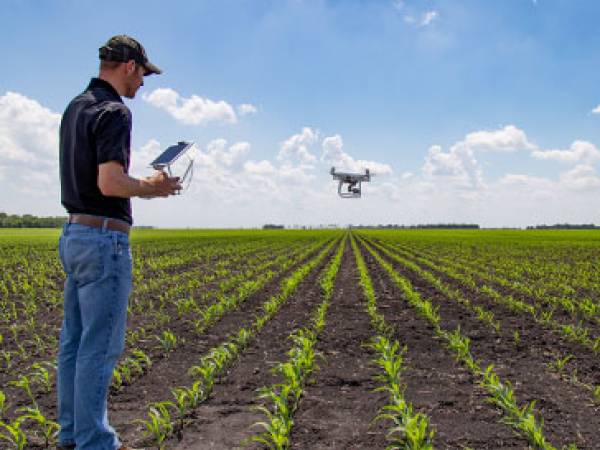 Small unmanned craft used to check crops