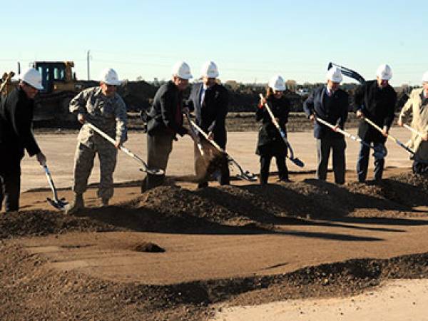 Officials breaking ground on a new UAS project