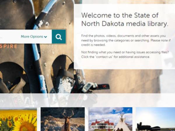 Welcome screen of the State Media Library