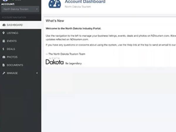 Extranet partner portal screenshot 