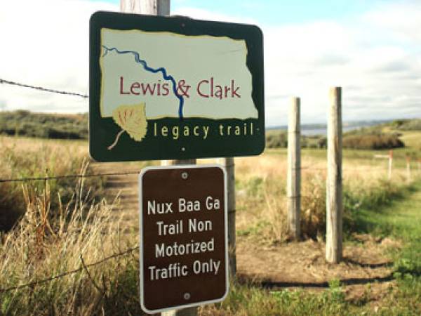 Signage on the Nux Baa Ga Trail