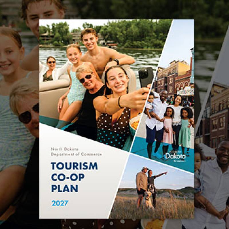 Cover image for the 2027 North Dakota Tourism Cooperative Marketing Plan