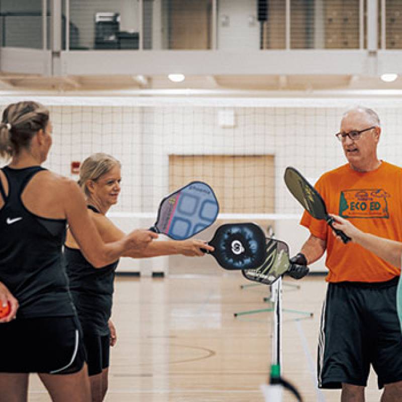 People playing sports at the Two Rivers Activity Center