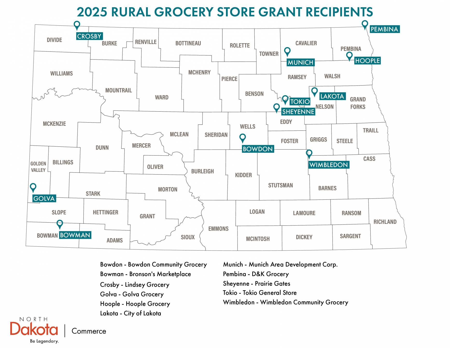 Rural Grocery Store Grant Recipients