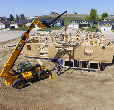 Single family housing project in McKenzie County. Courtesy McKenzie County Tourism