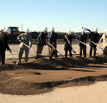 Officials breaking ground on a new UAS project