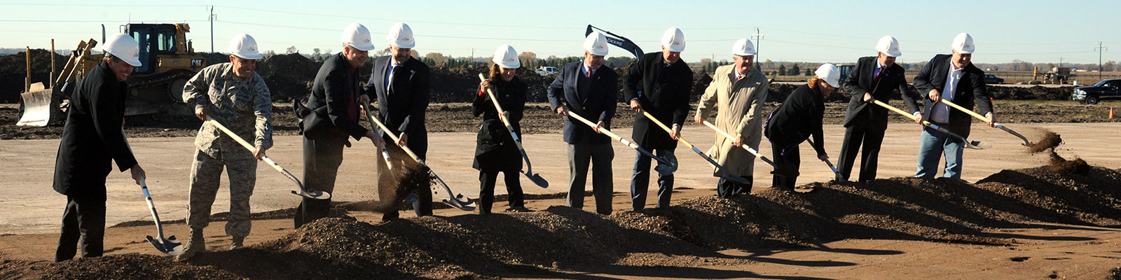 Officials break ground on a UAS project