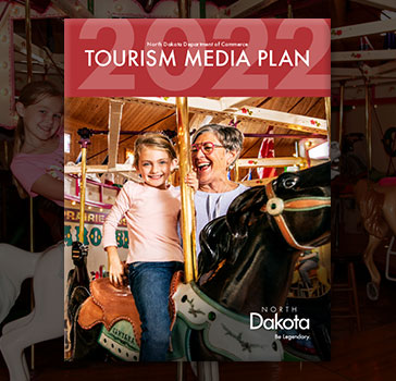 Cover Image for the 2022 North Dakota Tourism Media Plan