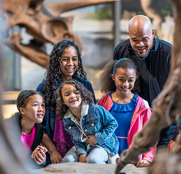 Family at the Heritage Center, image from the 2022 North Dakota tourism campaign