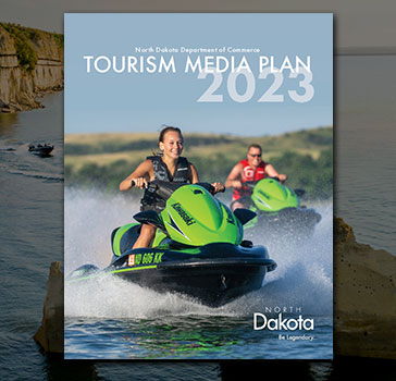 Cover Image for the 2023 North Dakota Tourism Media Plan