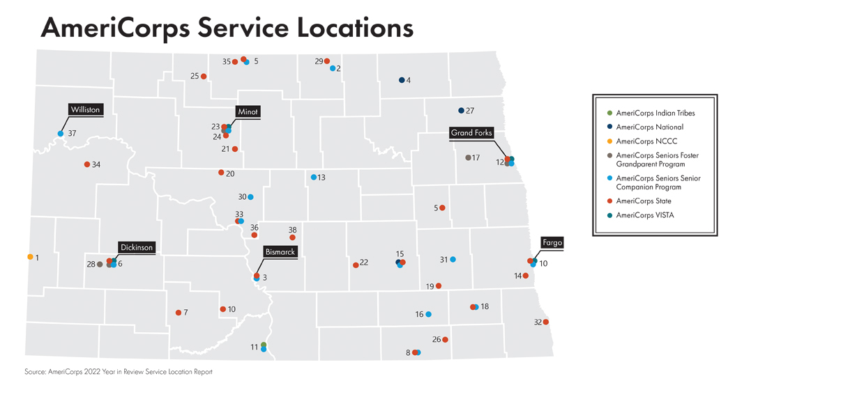AmeriCorps Service Locations