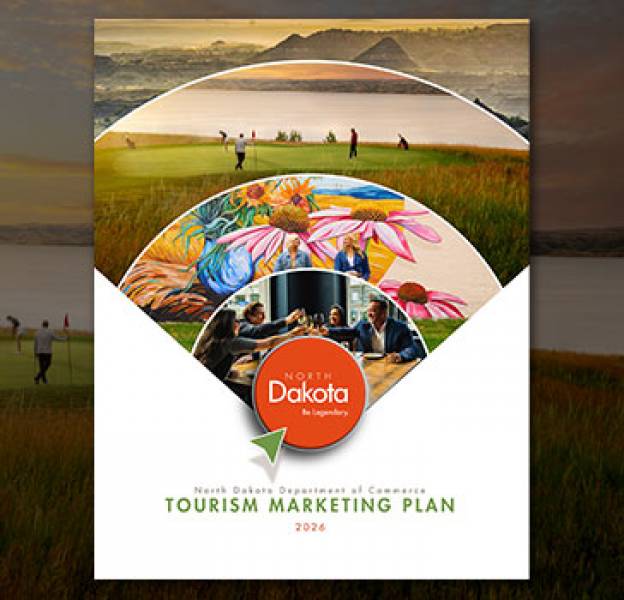 Cover image for the 2026 North Dakota Tourism Media Plan