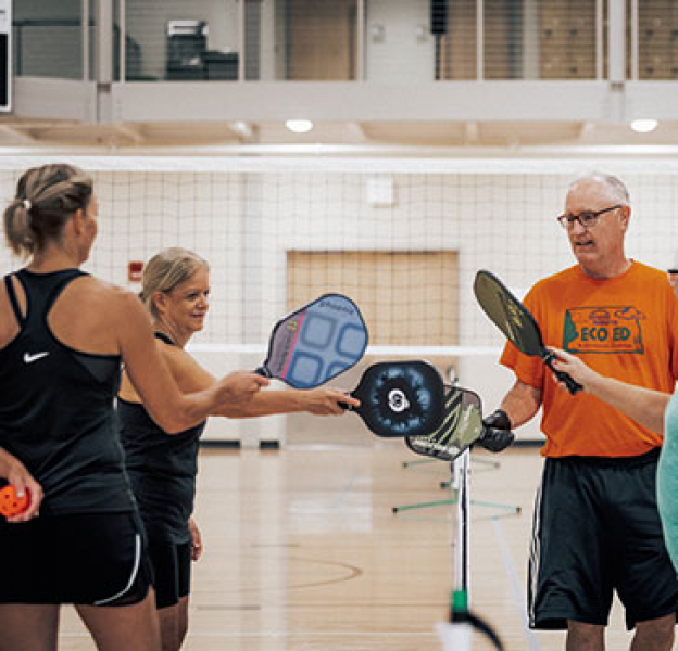 People playing sports at the Two Rivers Activity Center